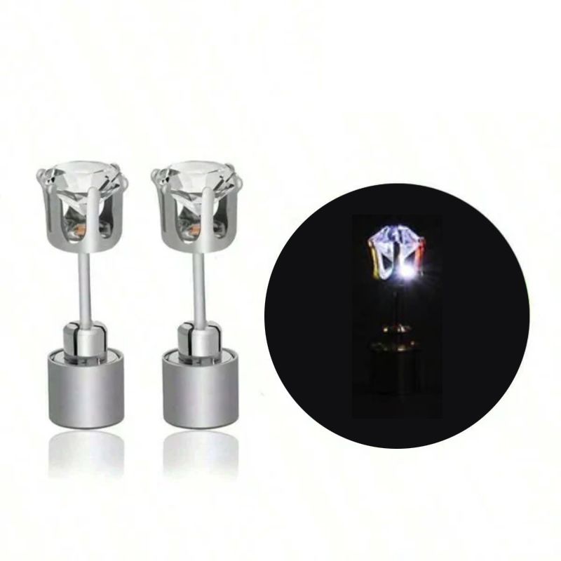 Stylische LED-leuchtende Kronenohrringe