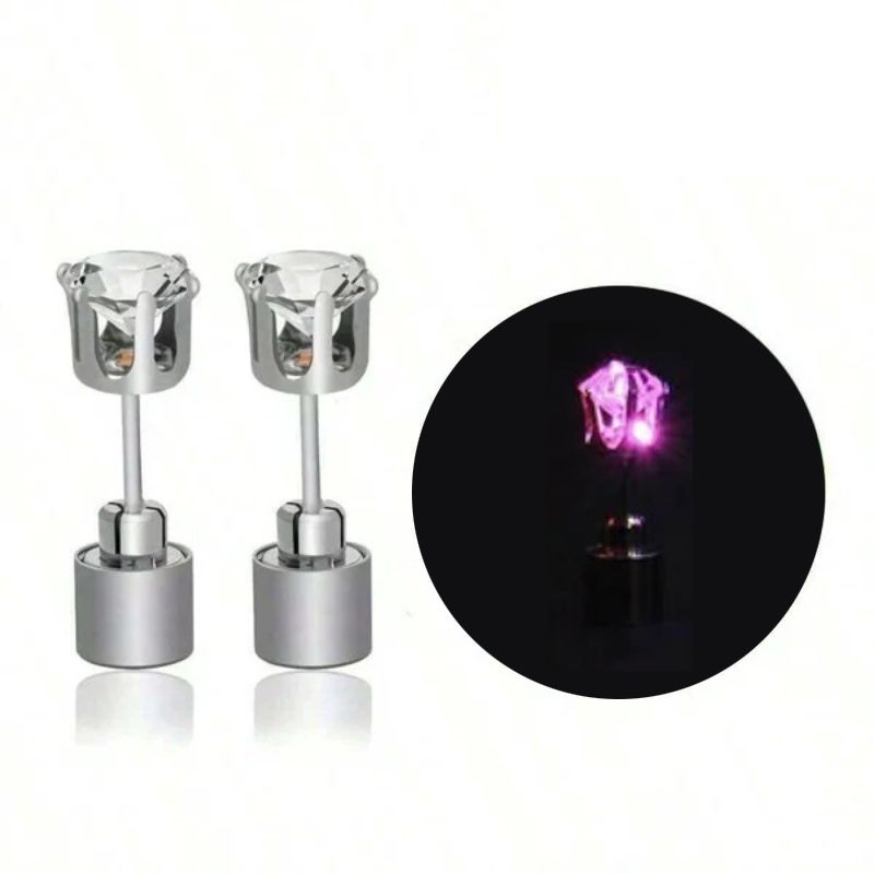 Stylische LED-leuchtende Kronenohrringe