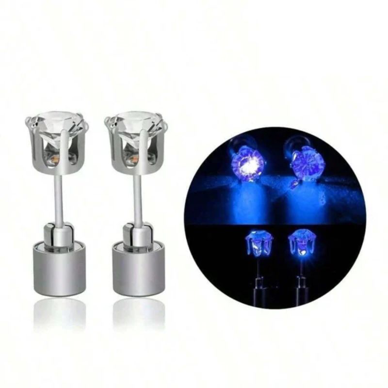 Stylische LED-leuchtende Kronenohrringe