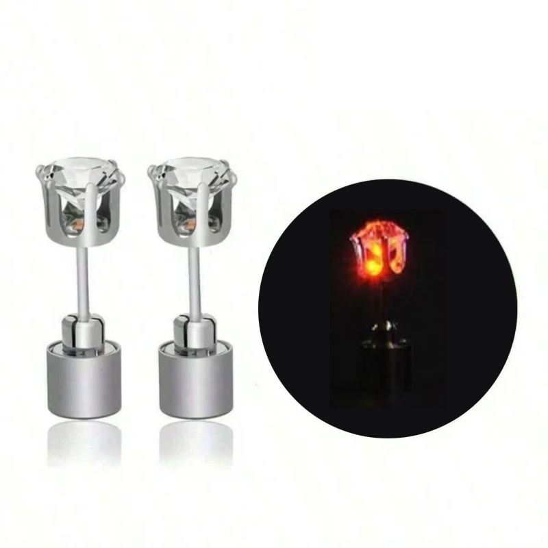 Stylische LED-leuchtende Kronenohrringe