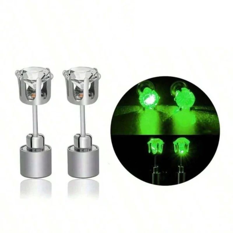Stylische LED-leuchtende Kronenohrringe