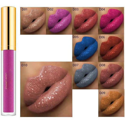 Heißer Verkauf – Metallic-Flüssig-Diamant-Glitzer-Lippenstift/Heißer Verkauf – Metallic-Flüssig-Diamant-Glitzer-Lippenstift