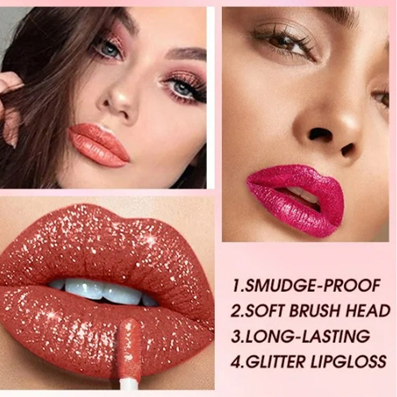 Heißer Verkauf – Metallic-Flüssig-Diamant-Glitzer-Lippenstift/Heißer Verkauf – Metallic-Flüssig-Diamant-Glitzer-Lippenstift