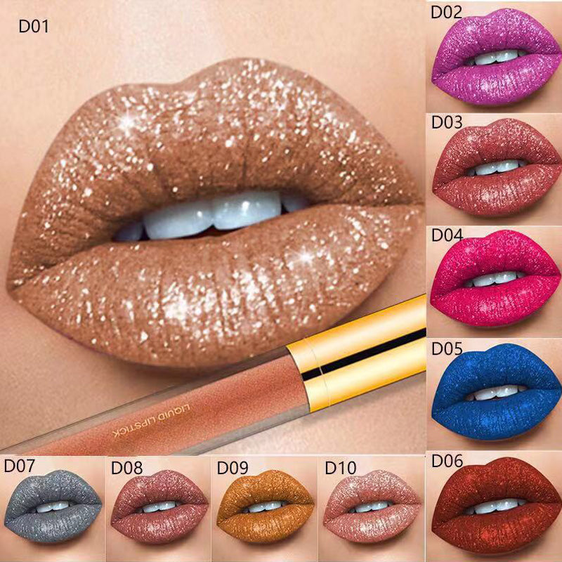 Heißer Verkauf – Metallic-Flüssig-Diamant-Glitzer-Lippenstift/Heißer Verkauf – Metallic-Flüssig-Diamant-Glitzer-Lippenstift