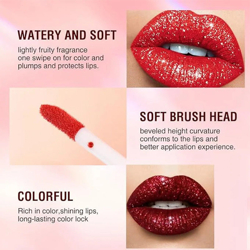 Heißer Verkauf – Metallic-Flüssig-Diamant-Glitzer-Lippenstift/Heißer Verkauf – Metallic-Flüssig-Diamant-Glitzer-Lippenstift