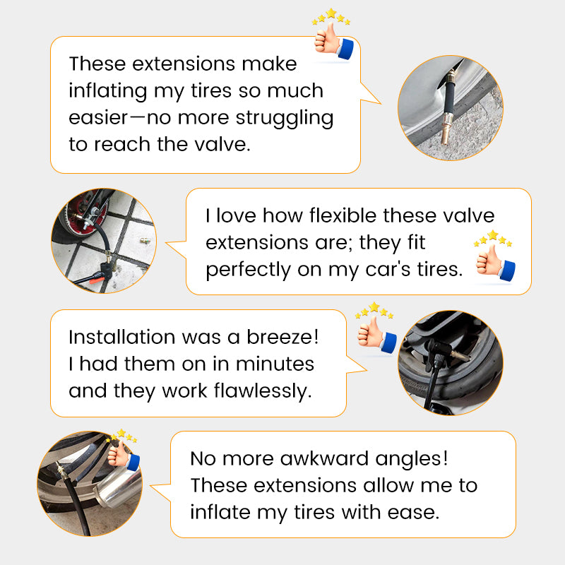 🔥Kaufen Sie 1, bekommen Sie 1 gratis🔥Universelle flexible Reifenventilverlängerung