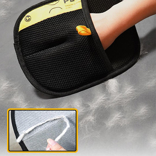 Doppelseitige Handschuhe für die Fellpflege von Haustieren