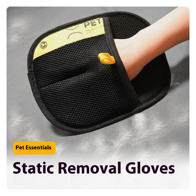 Doppelseitige Handschuhe für die Fellpflege von Haustieren