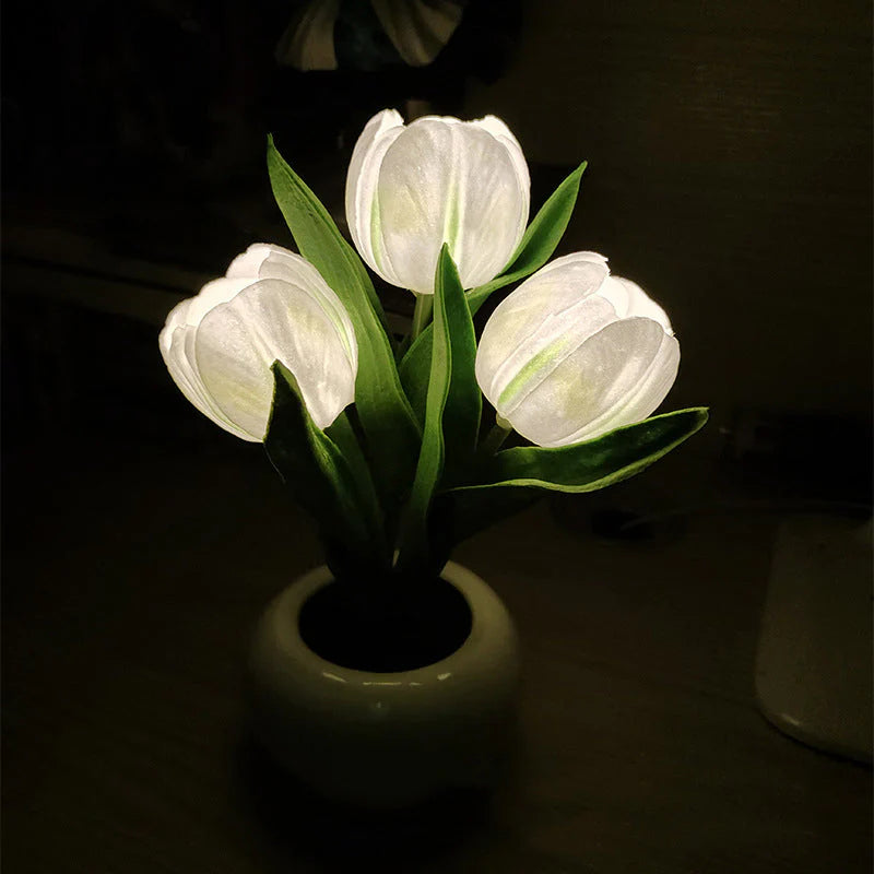 LED Tulpen-Nachtlampe Blumen-Tischlampe🌷