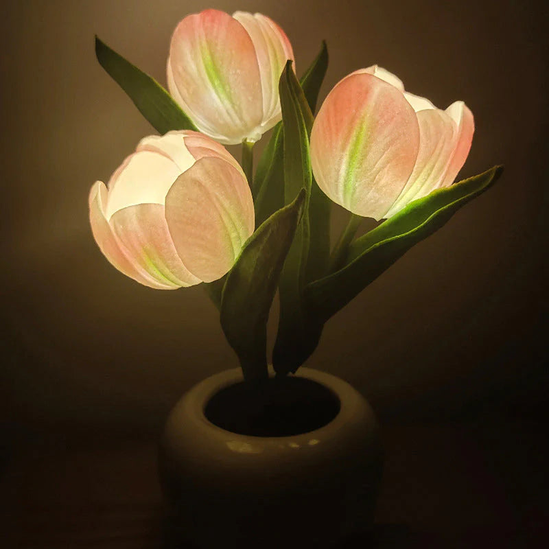 LED Tulpen-Nachtlampe Blumen-Tischlampe🌷