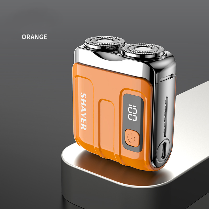 ⚡Portable Mini Men's Electric Shaver – AI Beard Sensing, Magnetic Head, Fast Charge ✨
