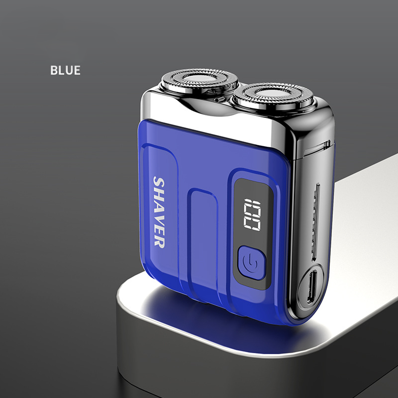 ⚡Portable Mini Men's Electric Shaver – AI Beard Sensing, Magnetic Head, Fast Charge ✨