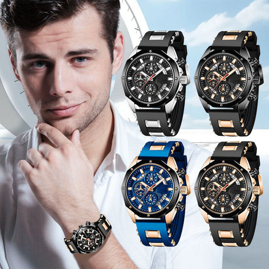 🔥Heißer Verkauf🔥Quarz-Businessuhr mit großem Zifferblatt und Kalender