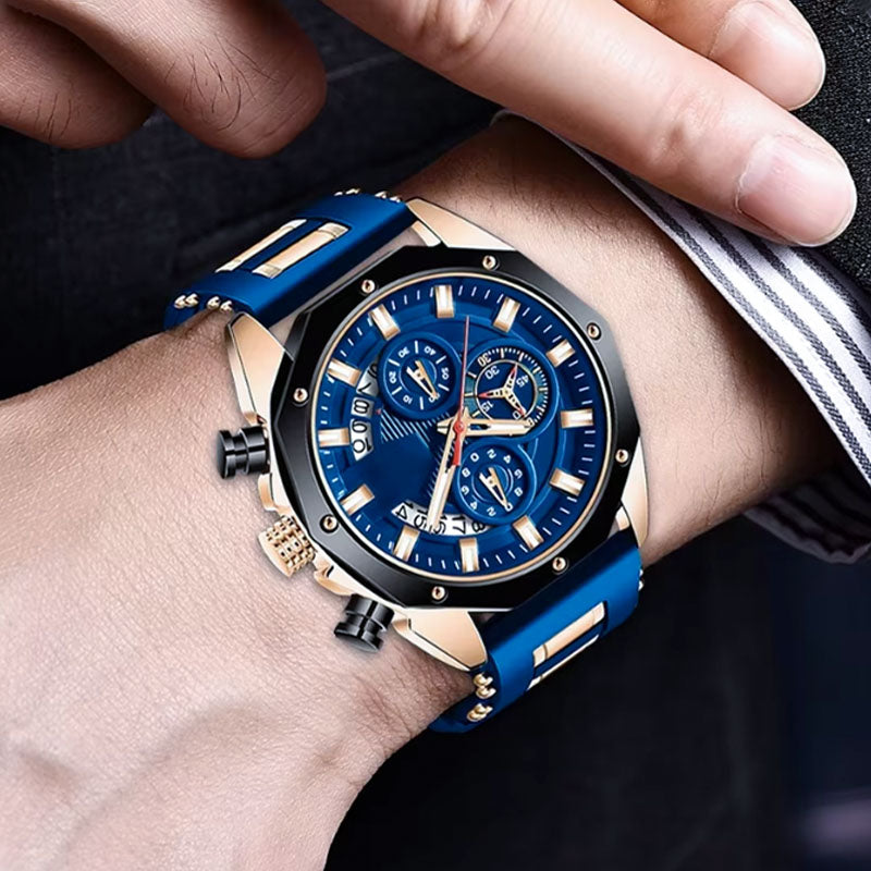 🔥Heißer Verkauf🔥Quarz-Businessuhr mit großem Zifferblatt und Kalender