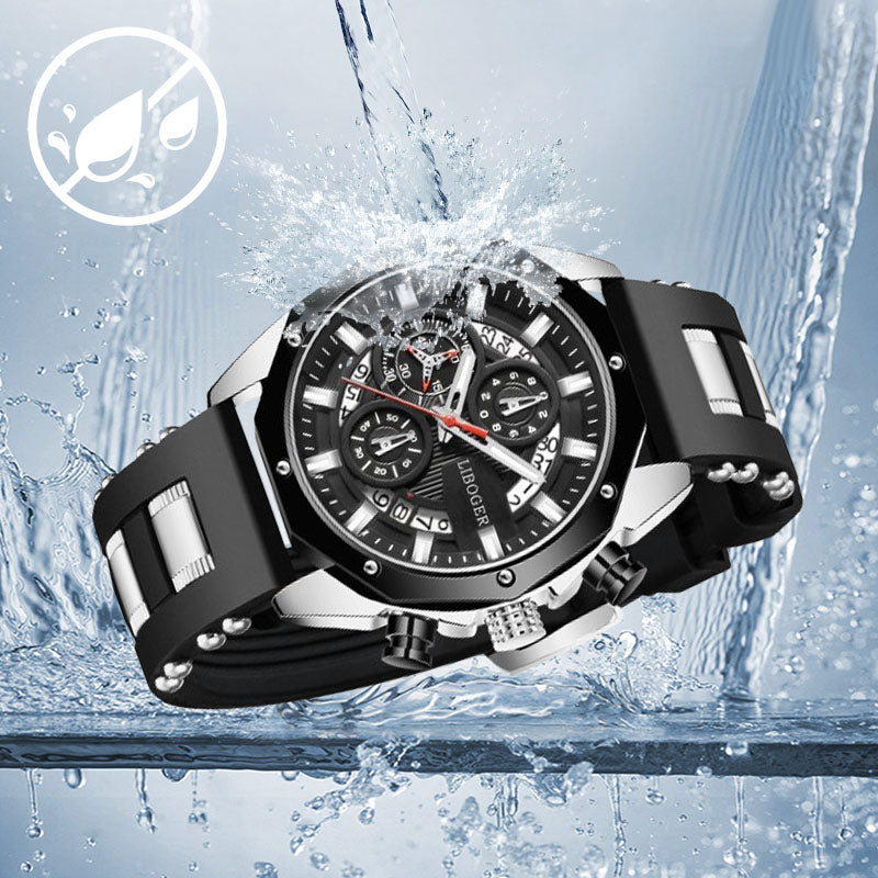 🔥Heißer Verkauf🔥Quarz-Businessuhr mit großem Zifferblatt und Kalender