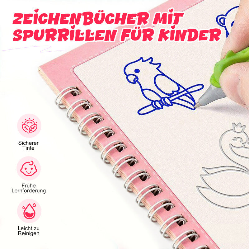 Zeichnungsbücher mit Wachstumslinien für Kinder