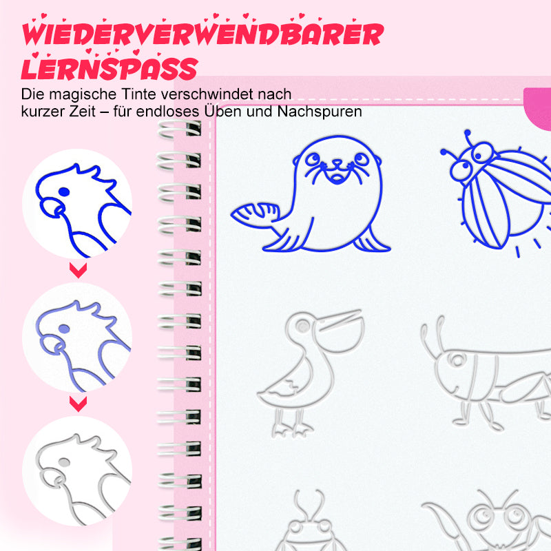 Zeichnungsbücher mit Wachstumslinien für Kinder