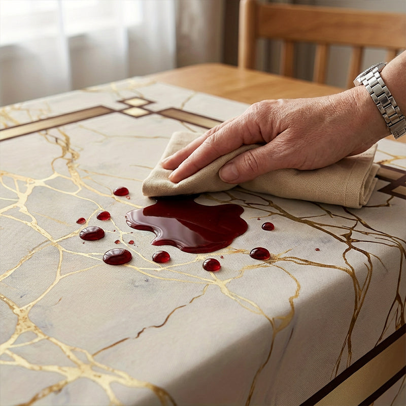 ⏳Zeitlich begrenztes Sonderangebot⏰Wasserdichte Tischdecke mit Marmorprint🌩️