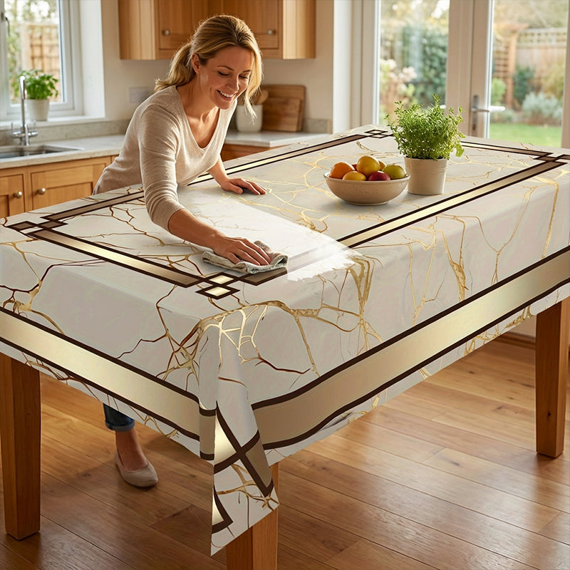 ⏳Zeitlich begrenztes Sonderangebot⏰Wasserdichte Tischdecke mit Marmorprint🌩️