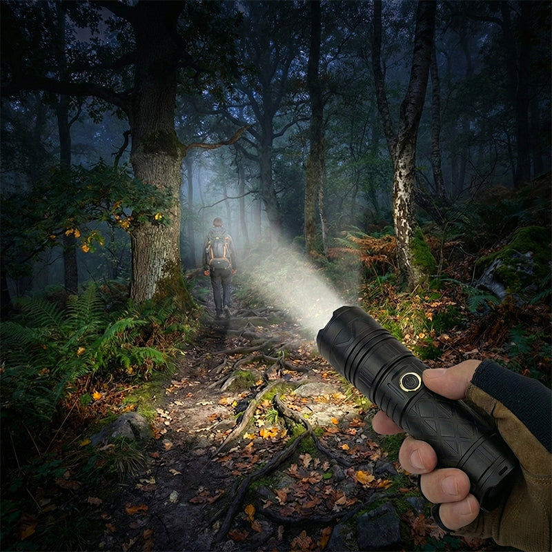 Wiederaufladbare P50 LED-Taschenlampe mit einstellbarem Zoom