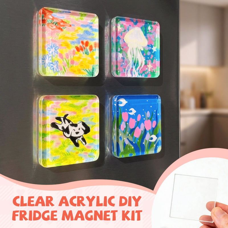 🎨Klares Acryl-DIY-Kühlschrankmagnet-Set