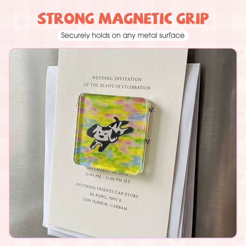 🎨Klares Acryl-DIY-Kühlschrankmagnet-Set