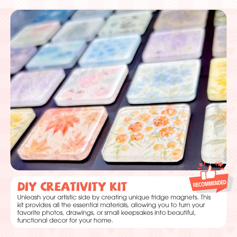 🎨Klares Acryl-DIY-Kühlschrankmagnet-Set