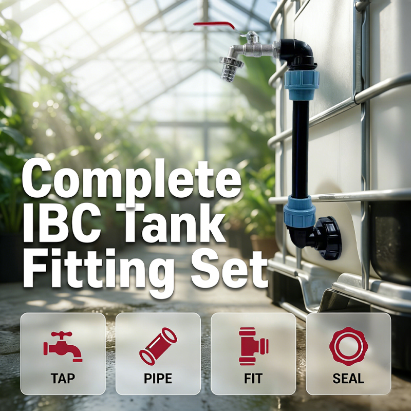 🛠️ 💧 IBC Tank Anschlussset Komplett – Hahn, Ventile, Adapter & Dichtungen – Dicht, langlebig & sofort montierbar ✨
