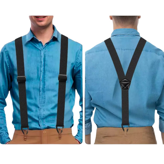 👔 Hosenträger für Herren mit X-förmigem Rücken und robusten Hakenverschlüssen 🎩