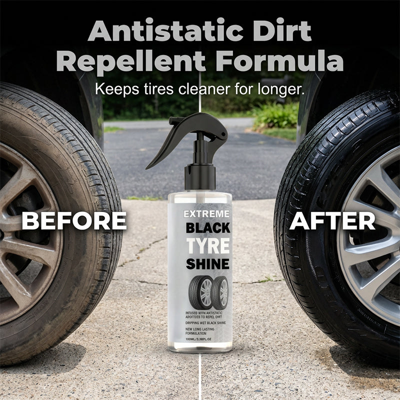 Reifenglanzspray mit lang anhaltender Schutzwirkung