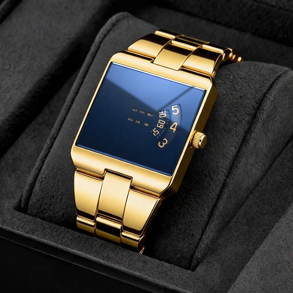 🔥 Elegante Business-Herrenuhr im quadratischen Design – wasserdicht und kratzfest