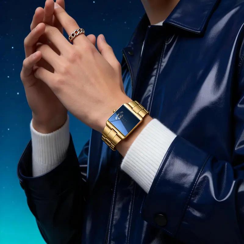 🔥 Elegante Business-Herrenuhr im quadratischen Design – wasserdicht und kratzfest