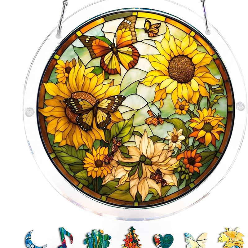 🔥Acryl-Sonnenuntergangs- und Meeres-Puzzle als Fensterdekoration