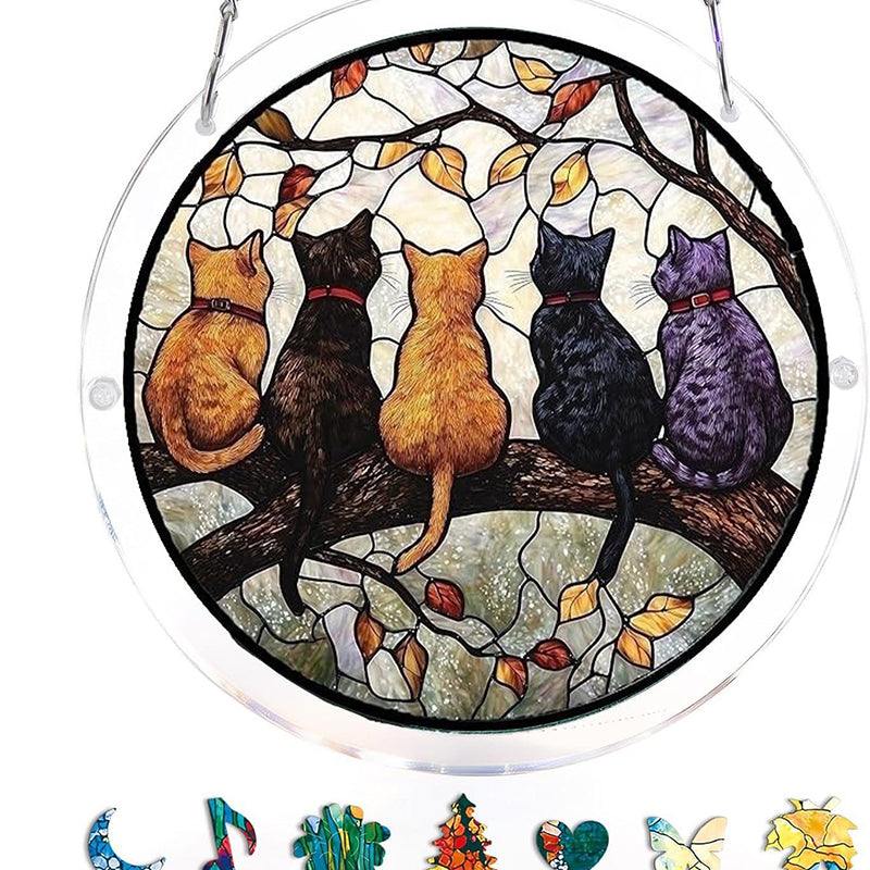 🔥Acryl-Sonnenuntergangs- und Meeres-Puzzle als Fensterdekoration