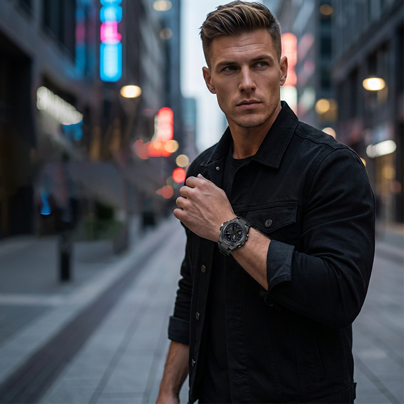 🔥 Wasserdichte, leuchtende Outdoor-Sport-Digitaluhr für Herren mit zwei Displays