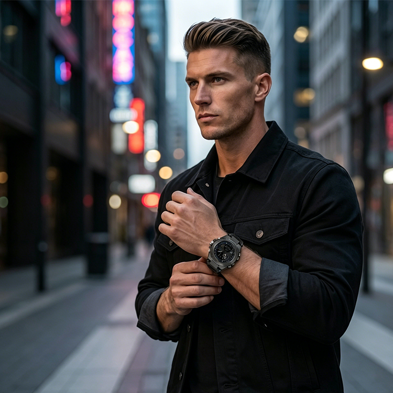 🔥 Wasserdichte, leuchtende Outdoor-Sport-Digitaluhr für Herren mit zwei Displays