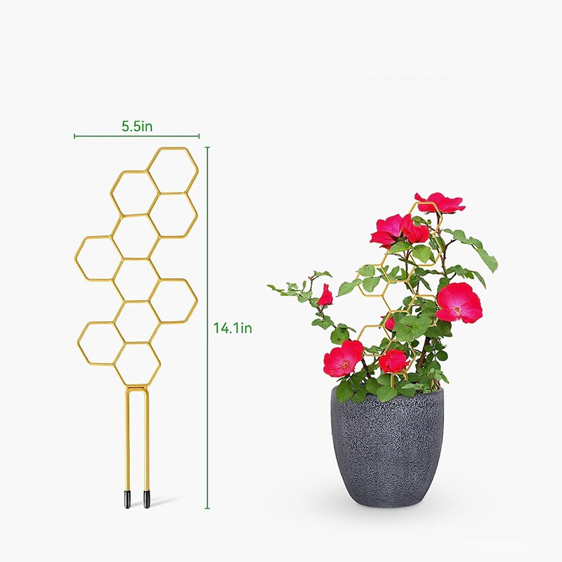 🌿 Wabenförmiges Rankgitter für Pflanzen – rostfrei, stapelbar, einfach zu montieren 🐝