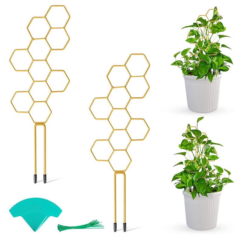 🌿 Wabenförmiges Rankgitter für Pflanzen – rostfrei, stapelbar, einfach zu montieren 🐝
