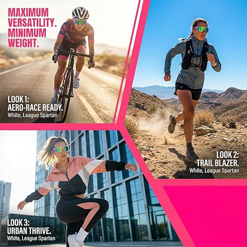 🕶️ Polarisierte Sportsonnenbrillen für Herren und Damen – UV400 und farbenfrohe verspiegelte Gläser 🏃